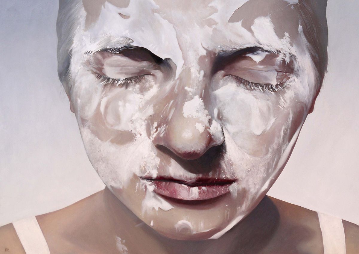 Autorretrato. Paula Heredero. 120x80 cm. Óleo sobre madera