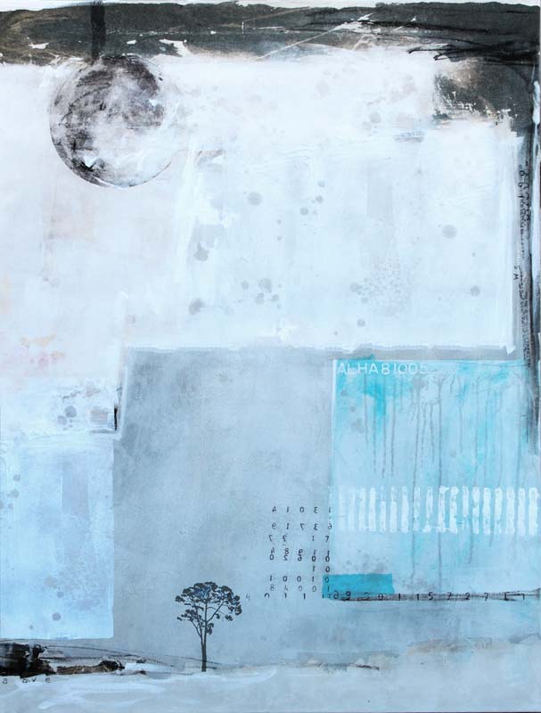 "Luna-5". Roma. 80x100 cm. Técnica mixta sobre lienzo. Obra original seriada.